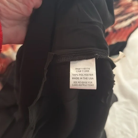 Komarov beautiful black rusty and cream colored dress - Picture 9 of 10